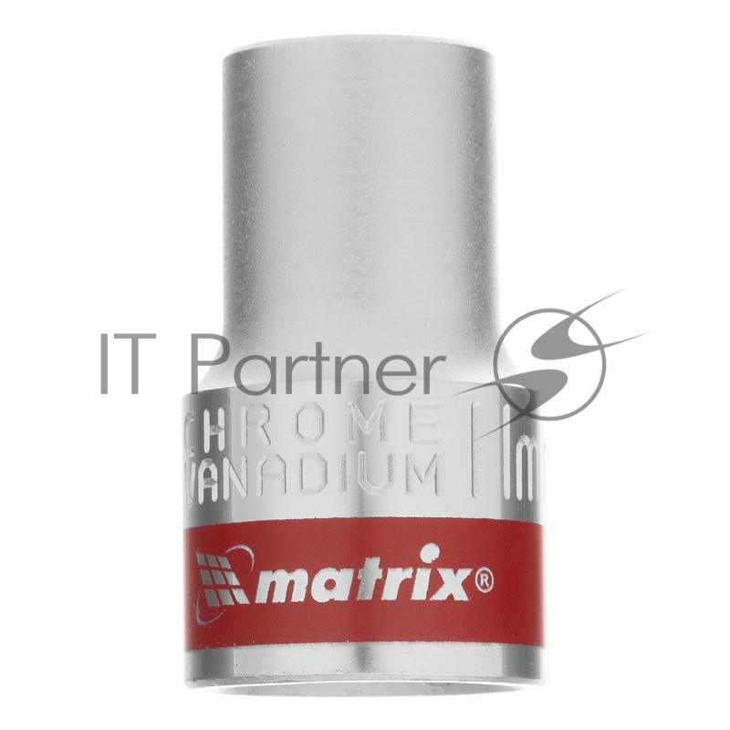 Головка торцевая, 11 мм, 12-гранная, CrV, под квадрат 1/2, хромированная// Matrix