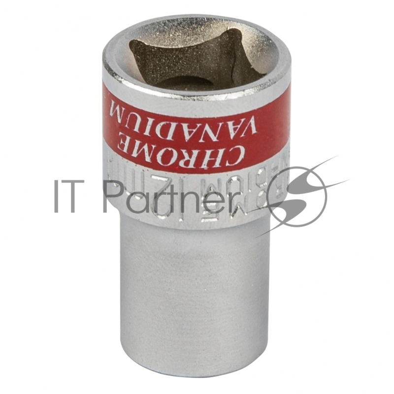 Головка торцевая, 12 мм, 12-гранная, CrV, под квадрат 1/2, хромированная// Matrix