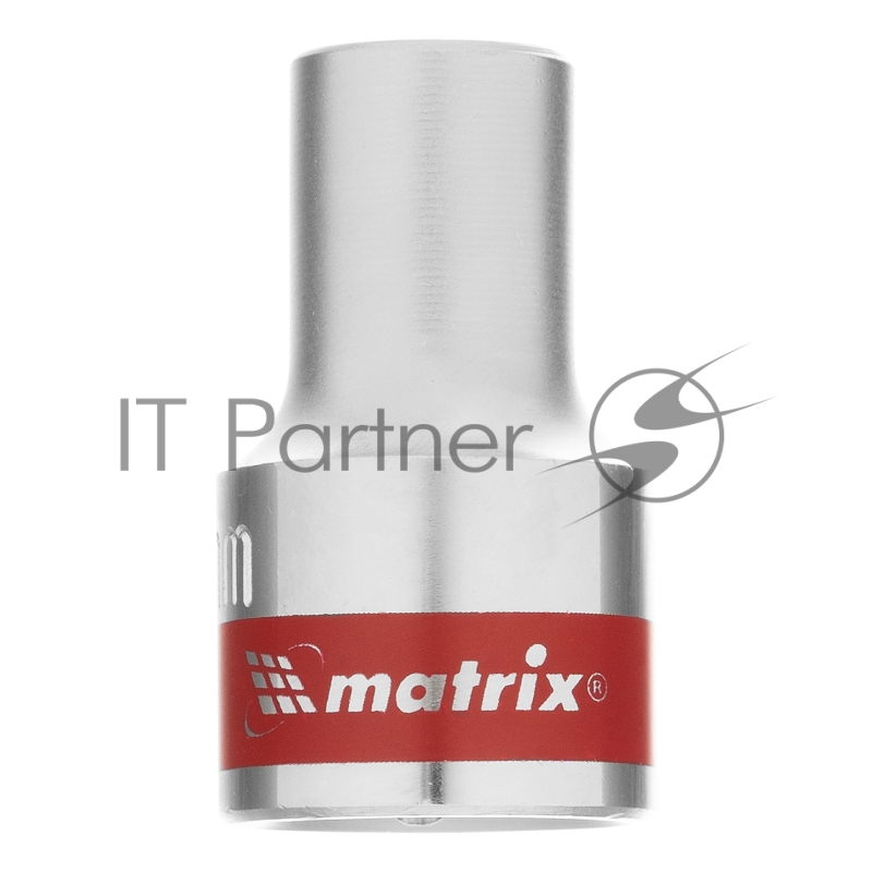 Головка торцевая, 9 мм, 12-гранная, CrV, под квадрат 1/2, хромированная// Matrix