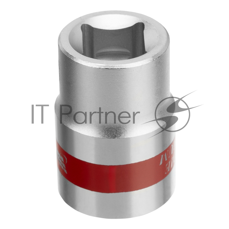 Головка торцевая, 19 мм, 6-гранная, CrV, под квадрат 1/2, хромированная// Matrix