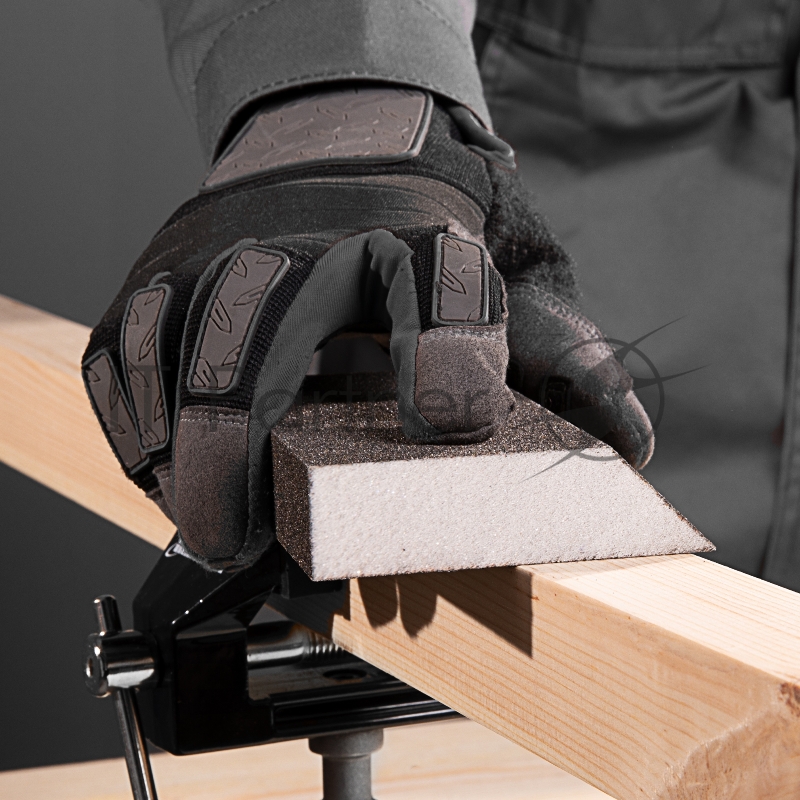 Губка для шлифования, 120 х 90 х 25 мм, трапеция, мягкая, P 60// Matrix