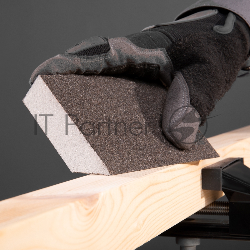 Губка для шлифования, 120 х 90 х 25 мм, трапеция, мягкая, P 60// Matrix