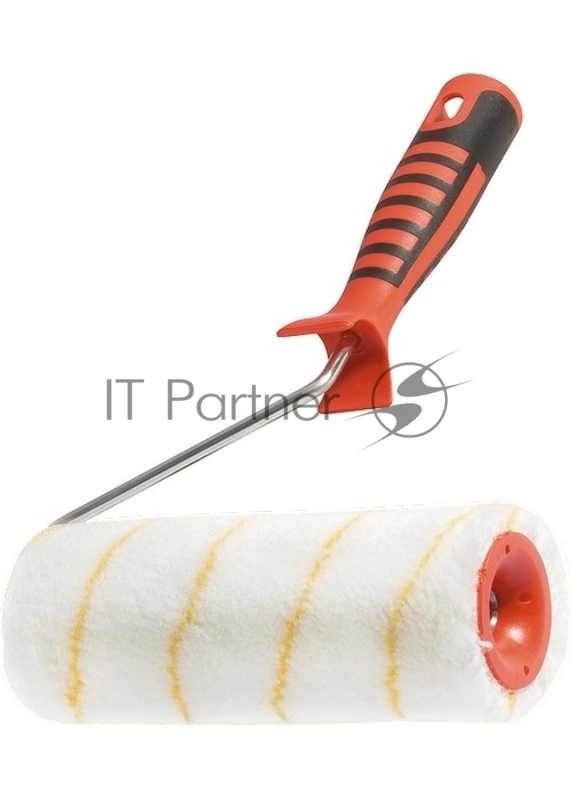 Валик в сборе ПОЛИАКРИЛ желтая полоса с двухком.руч., 180мм, ворс 12мм, D 48мм, Dруч.6 мм// Matrix