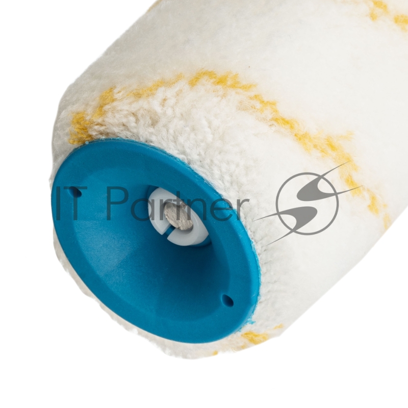 Валик в сборе ПОЛИАКРИЛ желтая полоса, 180 мм, ворс 12 мм, D 48 мм, D ручки 8 мм// Matrix