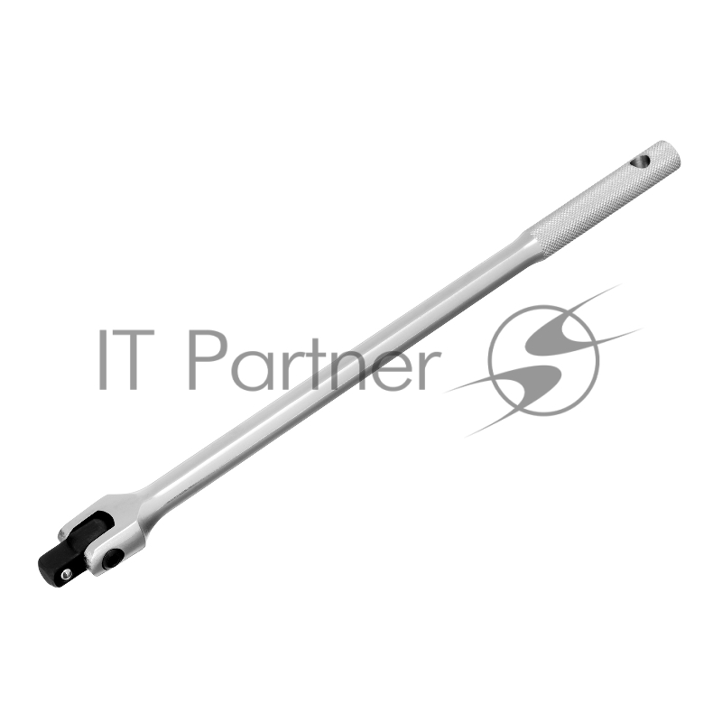 Вороток однорычажный, 380 мм, с квадратом 1/2 на шарнире, CrV, хромированный// Matrix