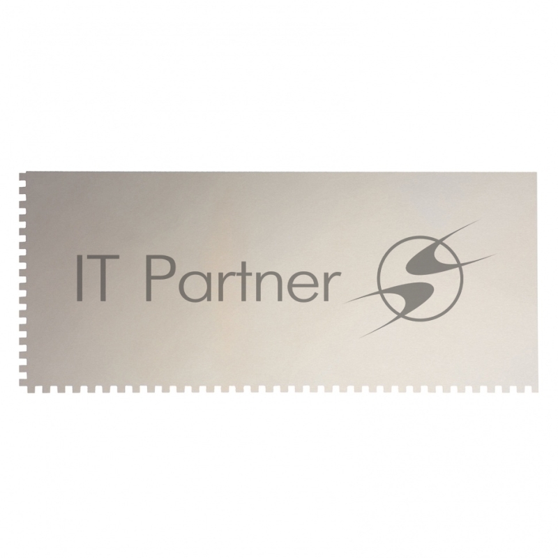 Гладилка из нерж.стали, 280 х 130 мм, зеркальная полировка, пластмас. ручка, зуб 4 х 4 мм// Matrix