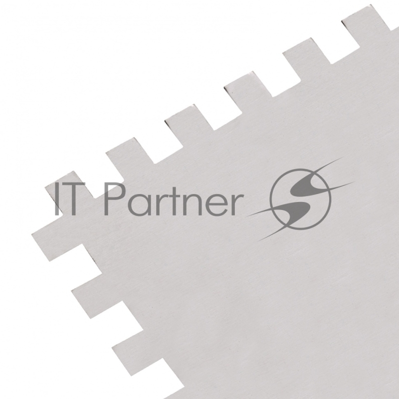 Гладилка из нерж.стали, 280 х 130 мм, зеркальная полировка, пластмас. ручка, зуб 6 х 6 мм// Matrix