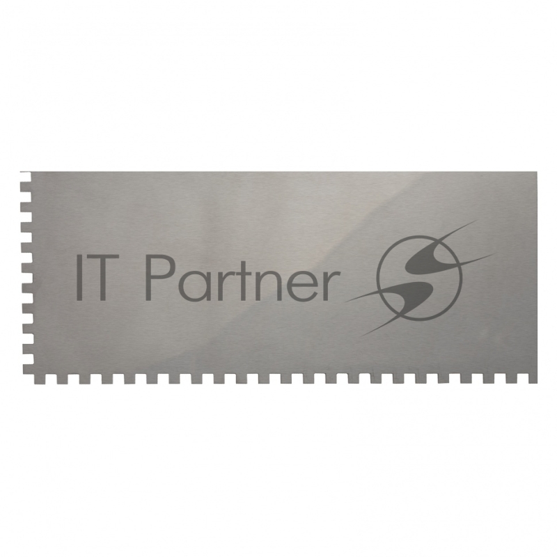 Гладилка из нерж.стали, 280 х 130 мм, зеркальная полировка, пластмас. ручка, зуб 6 х 6 мм// Matrix