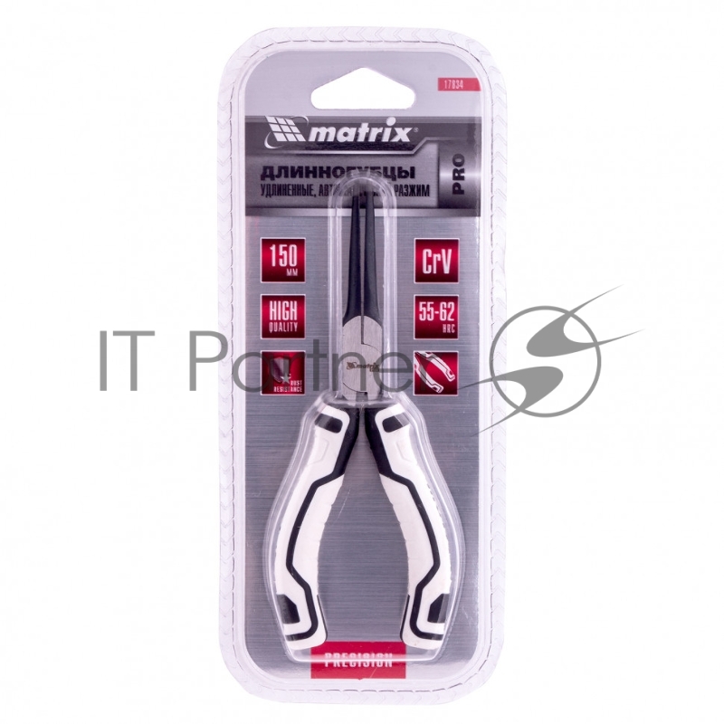 Длинногубцы Mini (удлиненные), 150 мм, авторазжим, PRO// Matrix