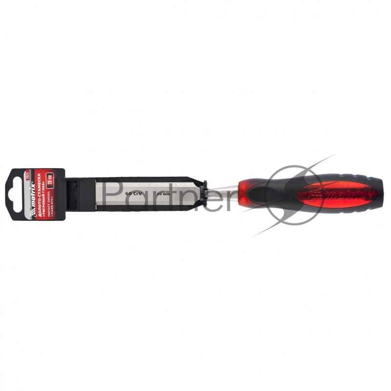 Долото-стамеска Тигровый глаз, 20 мм, двухкомпонентная обрезиненная рукоятка// Matrix