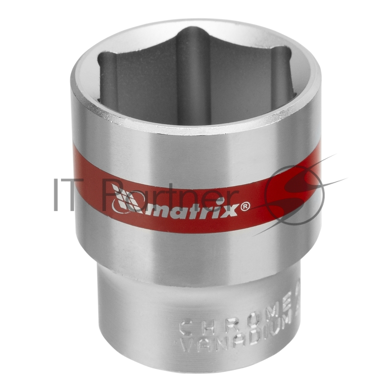 Головка MATRIX 13127 торцевая 27мм 6-гранная crv под квадрат 1/2 хромированная