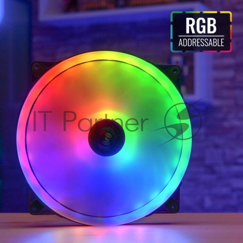 Вентилятор для корпуса Aerocool Duo 20 ARGB 6-pin, 200mm, ARGB