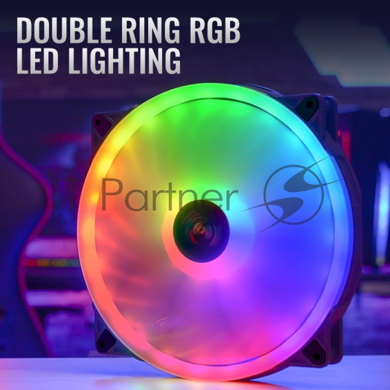 Вентилятор для корпуса Aerocool Duo 20 ARGB 6-pin, 200mm, ARGB