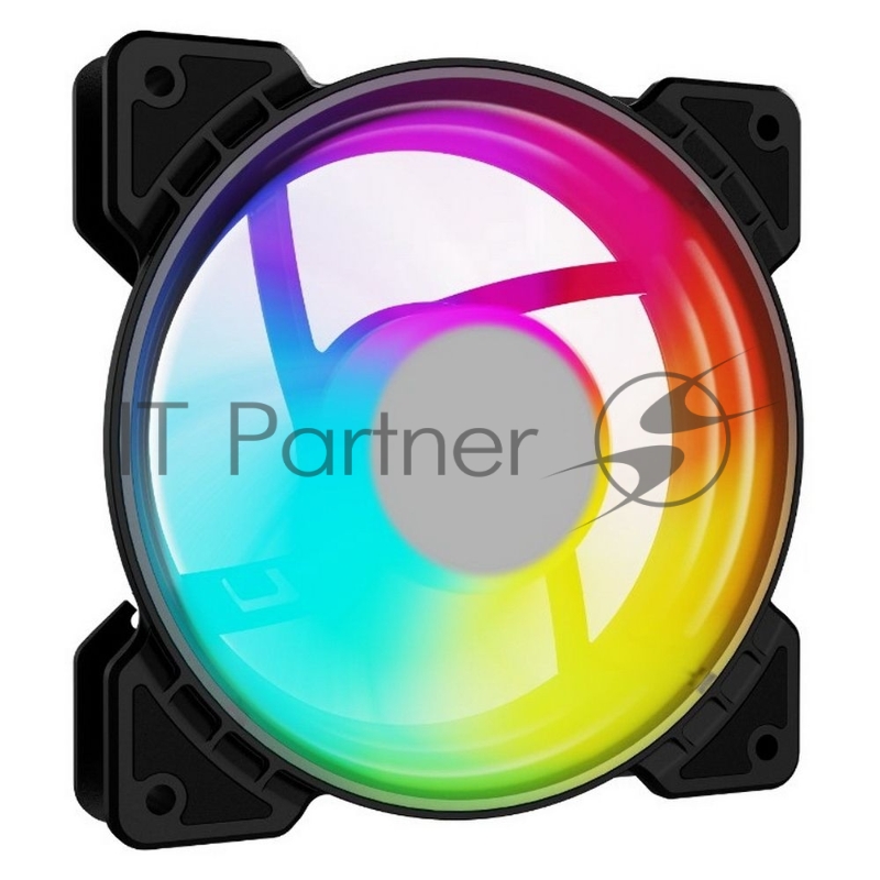 Вентилятор Powercase (M6-12-LED) 5 color LED 120 x 120 x 25 мм (100шт./кор, Molex, 1100±10% об/мин) Bulk M6-12-LED