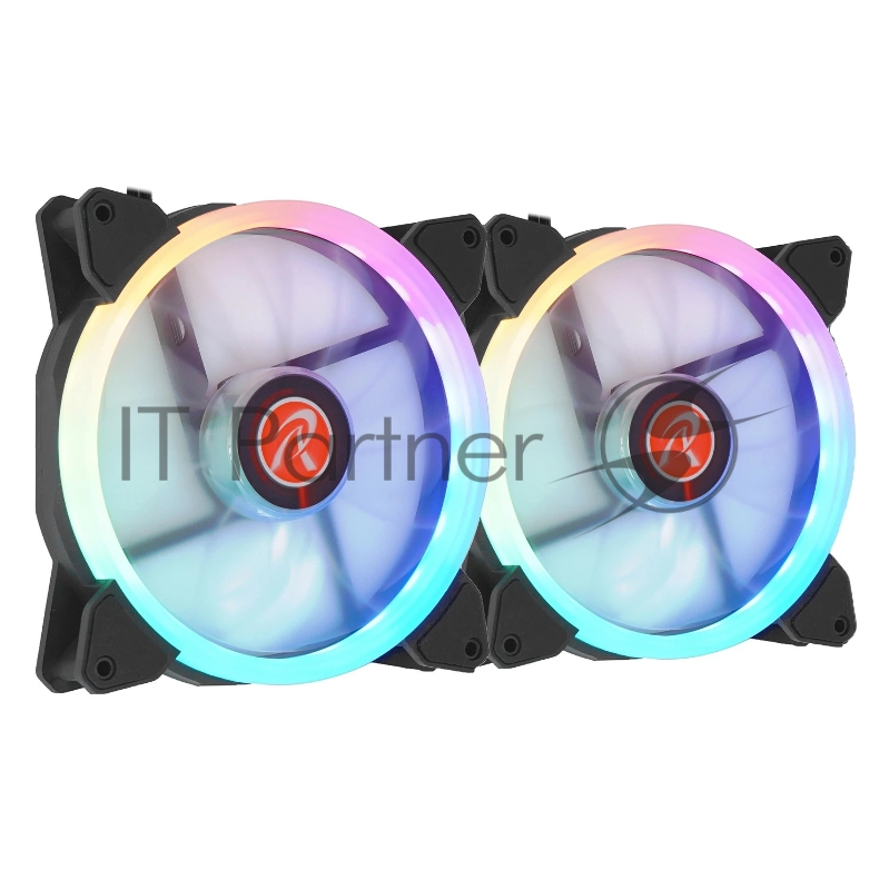 Комплект вентиляторов IRIS 14 RBW ADD-2 0R40B00114 (Addressable RGB), With 8port hub & Remote controller & M/B connecting cable, 11 blade fan & Hydraulic Bearing, ADD 4pin header & PWM 4pin