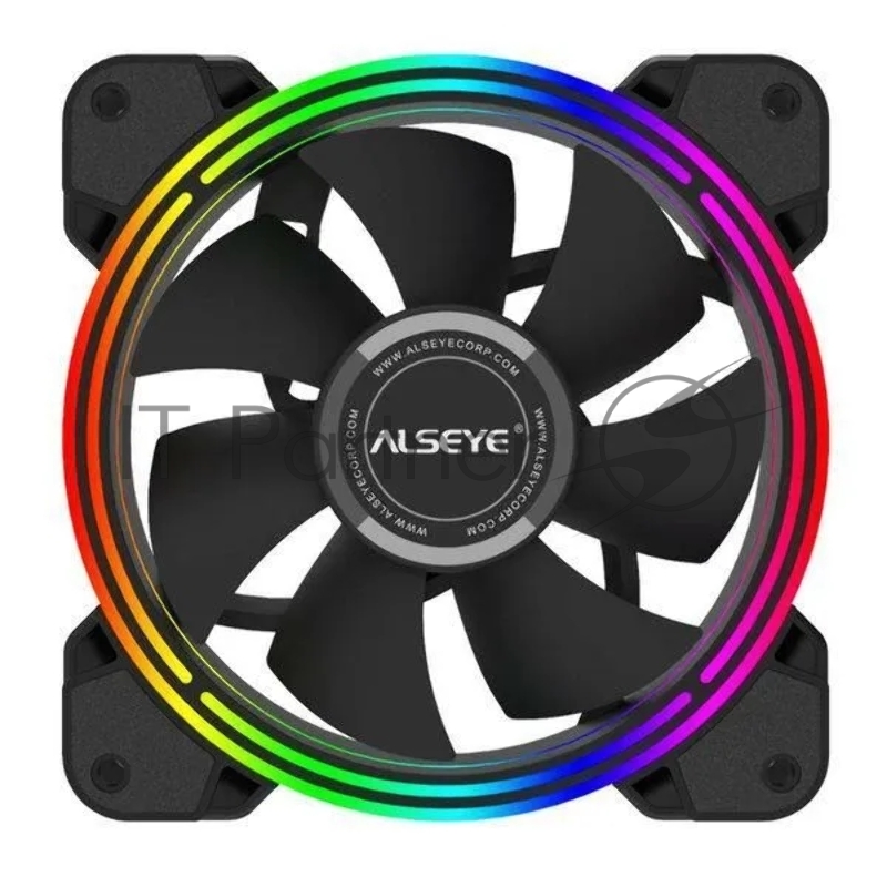 Вентилятор в корпус Alseye HALO PRO B FAN 120mm, hydraulic,800~2100rpm, max 51.87CFM, max 26dBA, ARGB. PWM, Black, RTL
