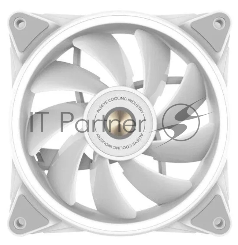 Вентилятор в корпус Alseye HALO PRO W FAN 120mm, hydraulic,800~2100rpm, max 51.87CFM, max 26dBA, ARGB. PWM, White, RTL