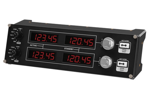 Геймпад Logitech G Saitek Pro Flight Radio Panel черный USB виброотдача