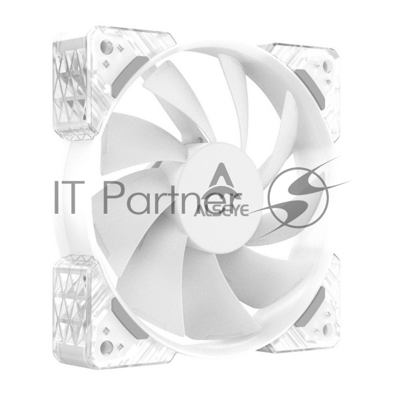 Вентилятор в корпус Alseye N12-W FAN 120mm, 700~1800rpm, 25.98~64.46CFM, 17.4~34.8dBA, PWM, WHITE, RTL
