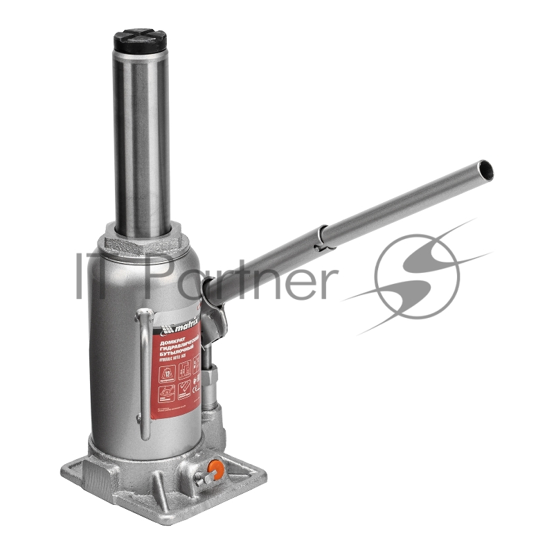 Домкрат гидравлический бутылочный, 12 т, h подъема 230–465 мм// Matrix