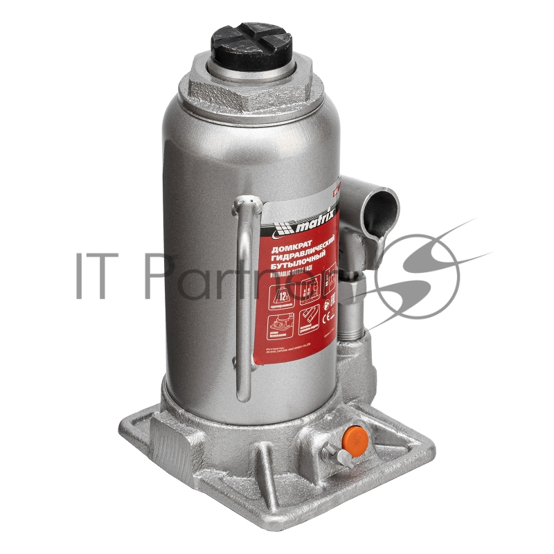 Домкрат гидравлический бутылочный, 12 т, h подъема 230–465 мм// Matrix