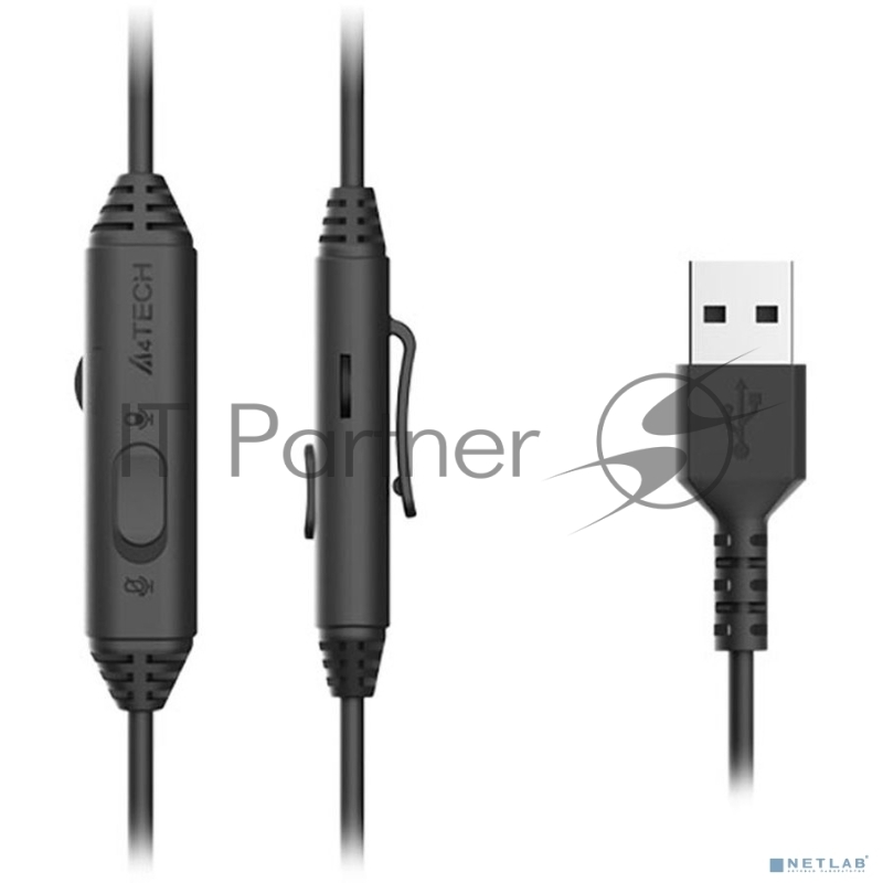 Наушники с микрофоном A4Tech Fstyler FH100U белый/черный 2м