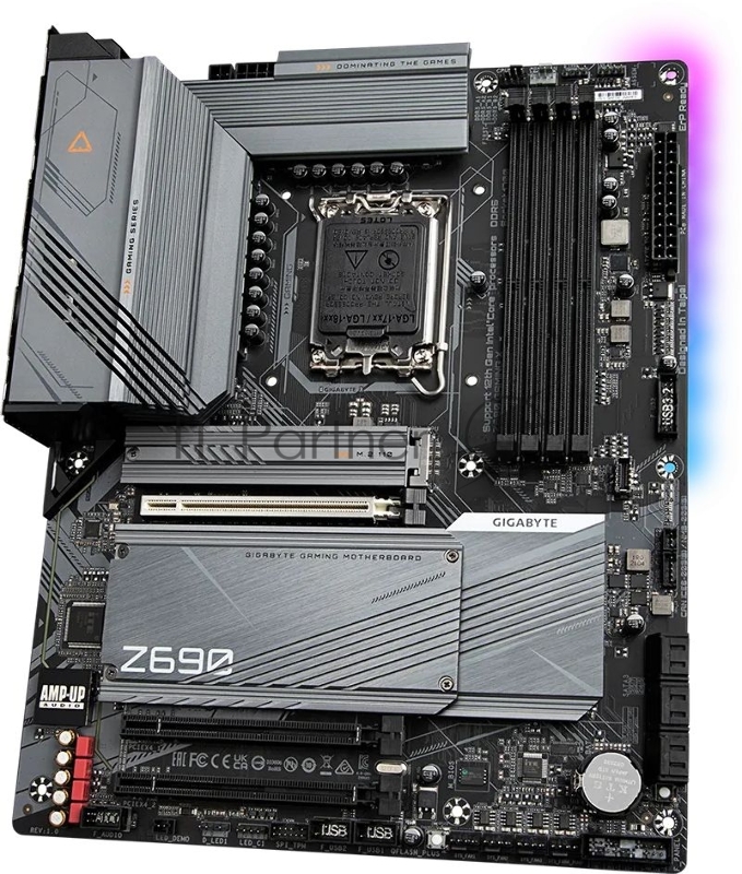 Материнская плата Gigabyte Z690 GAMING X, Socket 1700, Intel®Z690, 4xDDR5-4800, HDMI+DP, 3xPCI-Ex16, 6xSATA3(RAID 0/1/5/10), 4xM.2, 8Ch Audio, 2,5GbLan, (4+4)xUSB2.0, (5+2)xUSB3.2, (1+1)xUSB3.2 Type-C™, ATX, RTL