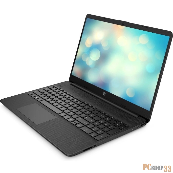 Ноутбук HP15s-fq2003ny 15.6(1920x1080)/Intel Core i3 1125G4(2Ghz)/4096Mb/256PCISSDG UHD Graphics - UMA/Cam/WiFi/41WHr/war 1y/Jet black/FreeDOS + EN kbd