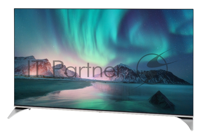 Телевизор QLED Hyundai 50 H-LED50QBU7500 Android TV Frameless черный 4K Ultra HD 60Hz DVB-T DVB-T2 DVB-C DVB-S DVB-S2 USB WiFi Smart TV