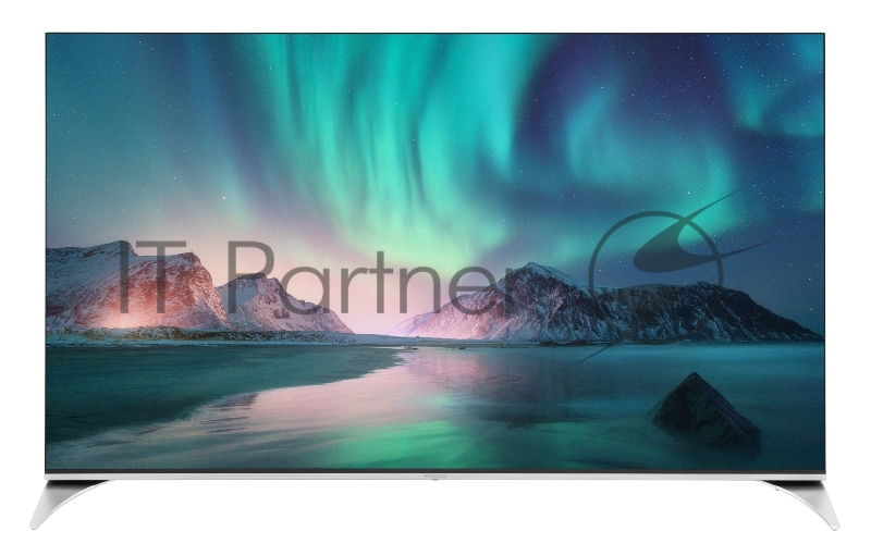 Телевизор QLED Hyundai 55 H-LED55QBU7500 Android TV Frameless черный 4K Ultra HD 60Hz DVB-T DVB-T2 DVB-C DVB-S DVB-S2 USB WiFi Smart TV