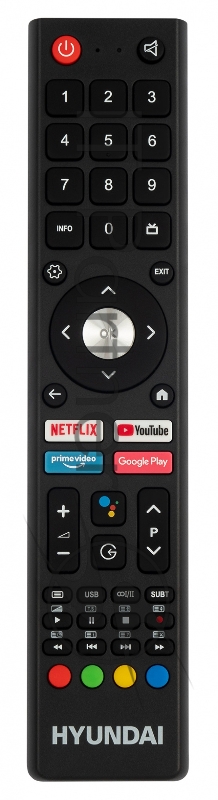 Телевизор QLED Hyundai 55 H-LED55QBU7500 Android TV Frameless черный 4K Ultra HD 60Hz DVB-T DVB-T2 DVB-C DVB-S DVB-S2 USB WiFi Smart TV