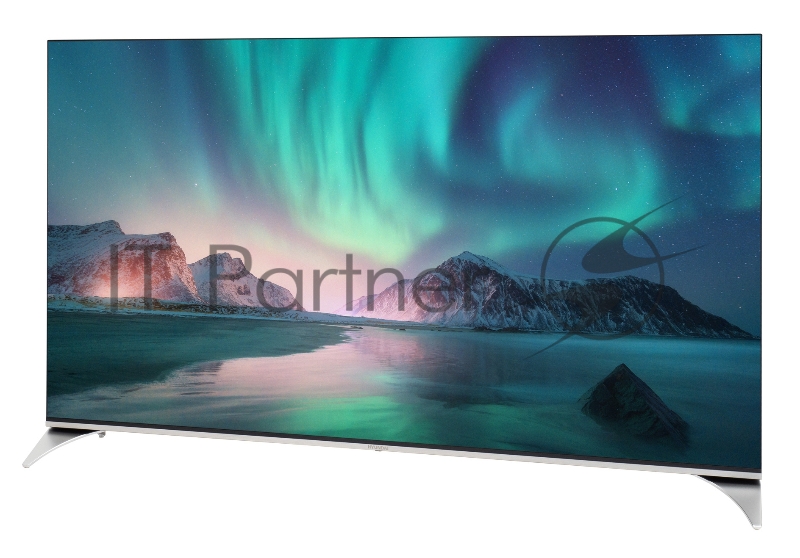 Телевизор QLED Hyundai 55 H-LED55QBU7500 Android TV Frameless черный 4K Ultra HD 60Hz DVB-T DVB-T2 DVB-C DVB-S DVB-S2 USB WiFi Smart TV