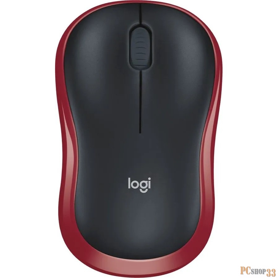 Компьютерная мышь Logitech M185 /Wireless/ERW 2/Red (910-002237)