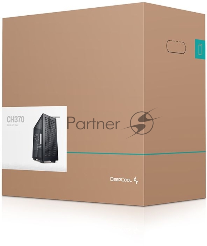 Корпус Deepcool CH370 черный без БП mATX 1x120mm 1xUSB2.0 1xUSB3.0 audio bott PSU