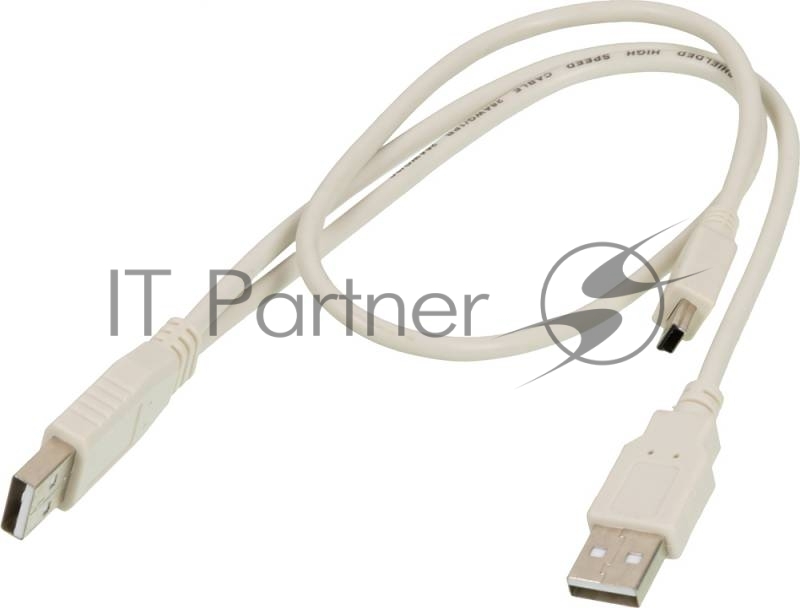 Кабель USB2.0 Ningbo mini (5pin)-A 0,5m +доп.питание A(0.3m) Blister box