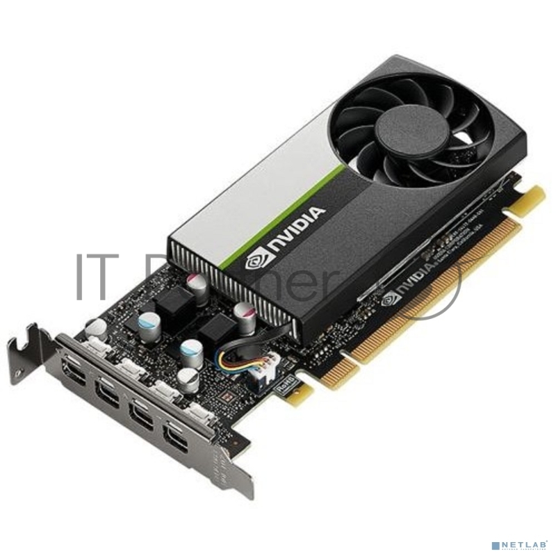 Видеокарта NVIDIA T1000 4G, long bracket and short bracket together