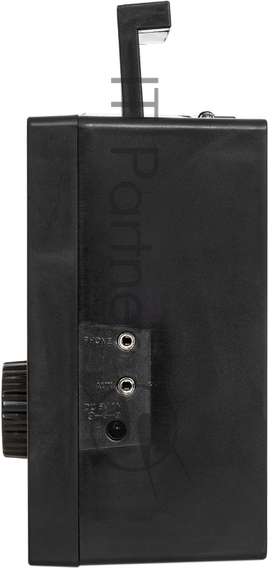 Радиоприемник портативный Supra ST-25U черный USB SD