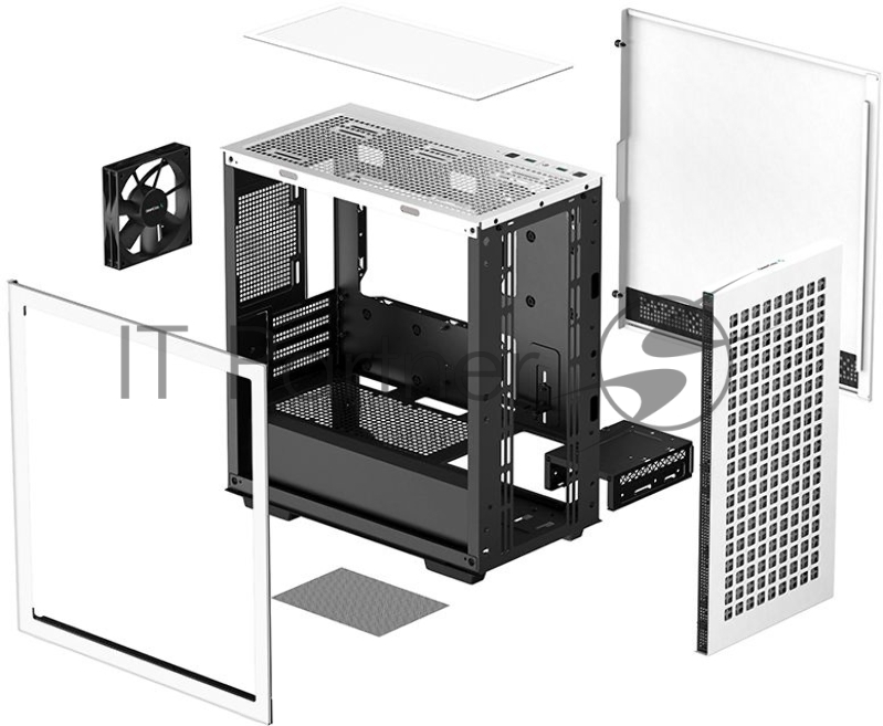 Корпус Deepcool CH370 белый без БП mATX 1x120mm 1xUSB2.0 1xUSB3.0 audio bott PSU