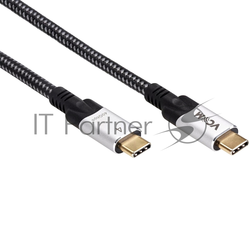 Кабель USB4 TCM--TCM, 5K@60Hz, 40GBps, PD 240W, 5A, VCOM, 1.2м