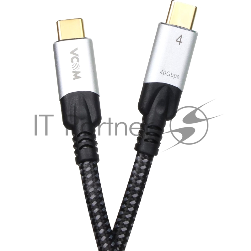 Кабель USB4 TCM--TCM, 5K@60Hz, 40GBps, PD 240W, 5A, VCOM, 1.2м