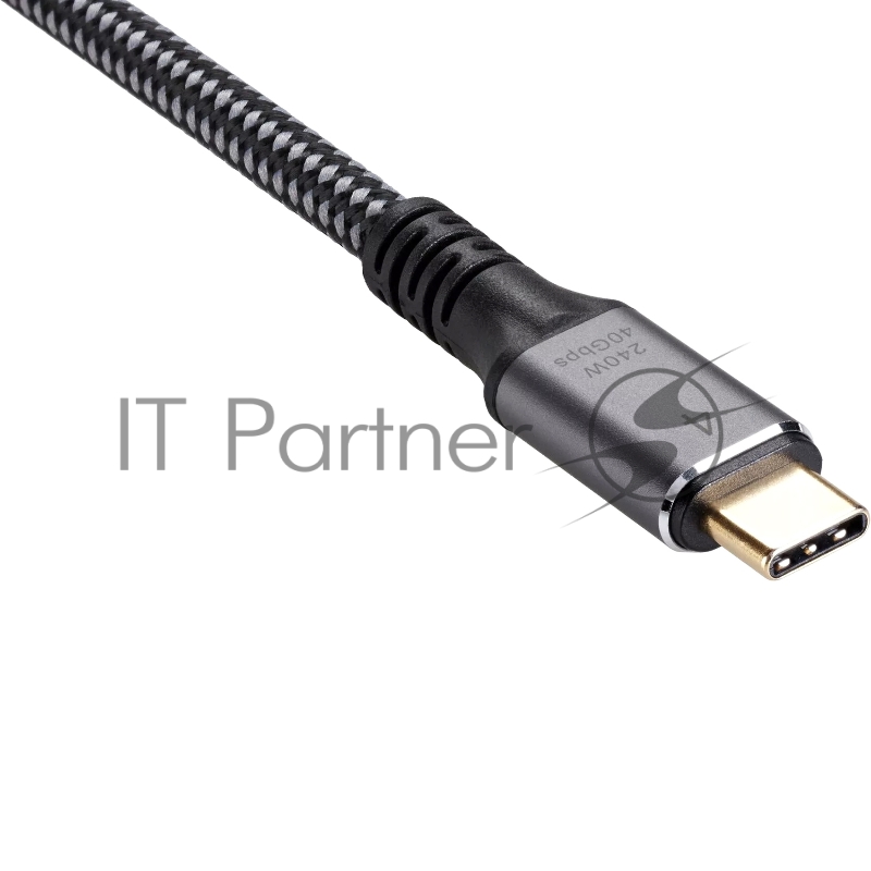 Кабель USB4 TCM--TCM, 5K@60Hz, 40GBps, PD 240W, 5A, VCOM, 1.2м
