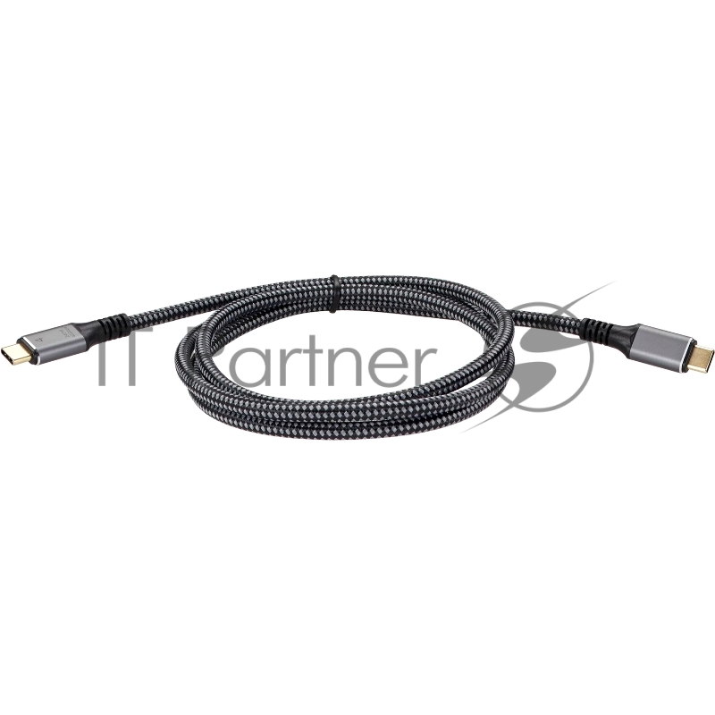 Кабель USB4 TCM--TCM, 5K@60Hz, 40GBps, PD 240W, 5A, VCOM, 1.2м