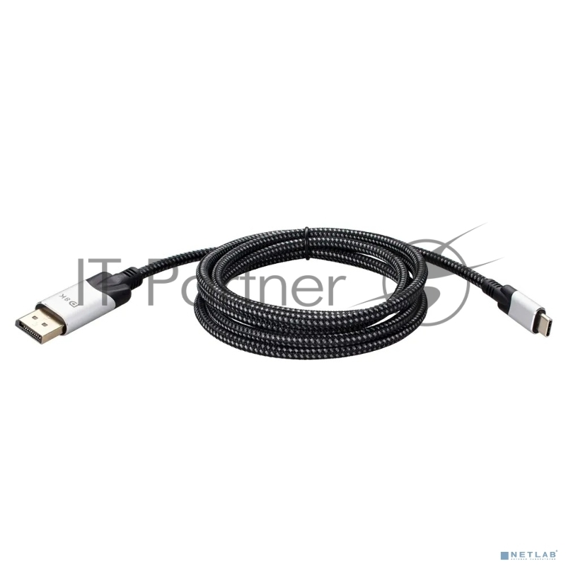 Кабель-адаптер USB 3.1 Type-Cm --> DP(m) 8K@60Hz, 1.8m , Alumi Shell,VCOM