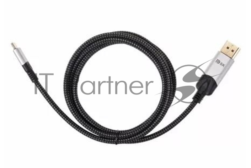 Кабель-адаптер USB 3.1 Type-Cm --> DP(m) 8K@60Hz, 1.8m , Alumi Shell,VCOM