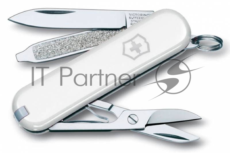 Нож перочинный Victorinox Classic (0.6223.7-012) 58мм 7функций белый подар.коробка