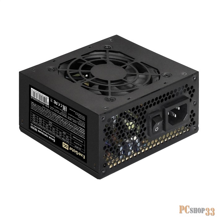 Блок питания 550W ExeGate M550 (SFX, APFC, КПД 87% (80 PLUS Silver), 8cm fan, 24pin, 4+4pin, 3xSATA,