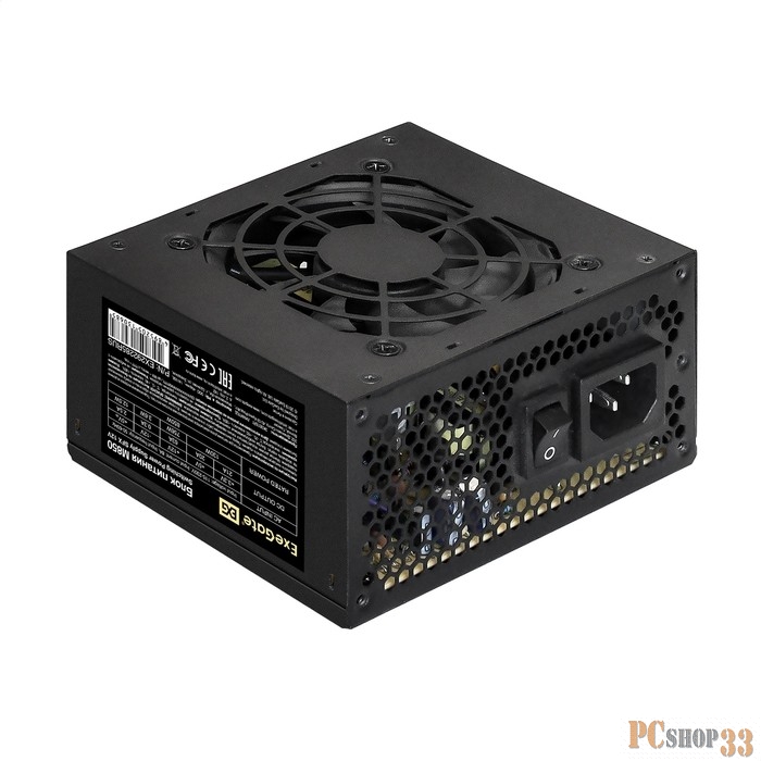 Блок питания 850W ExeGate M850 (SFX, APFC, КПД 87% (80 PLUS Silver), 8cm fan, 24pin, 4+4pin, 3xSATA,