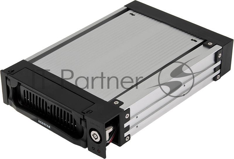 Сменный бокс для HDD AgeStar AMR1- SATA(K)-1F SATA алюминий черный 3.5