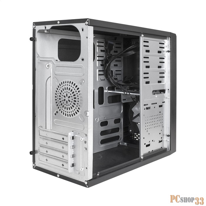 Корпус Minitower ExeGate mEVO-7807-NPX400 (mATX, БП 400NPX 12см, 1*USB+1*USB3.0, черный 1x12см с RGB подсветкой)