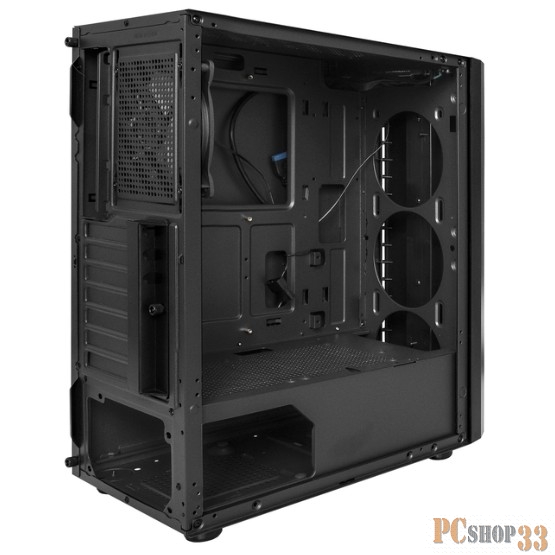 Корпус Miditower ExeGate EVO-5020-NPX500 (ATX, 500NPX 12см, с окном, 1*USB+1*USB3.0, HD аудио, 1 вент. 12см с RGB подсветкой)